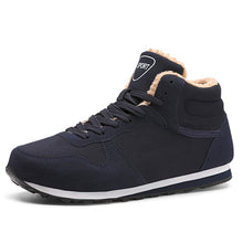 Load image into Gallery viewer, 36-48 shoes men winter High Quality ankle with Fur Plush Casual leather Warm winter boots men #XW988-2